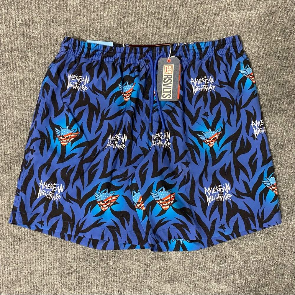 RSVLTS Cody Rhodes American Nightmare Hybrid Swim Shorts Men’s Large NWT